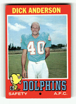 1971 Topps Base Set #67 Dick Anderson
