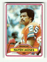 1980 Topps Base Set #496 Haven Moses