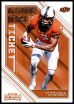 2018 Panini Contenders Draft Picks Game Day Ticket #39 Marcell Ateman