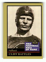 1991 ENOR Pro Football HOF #6 Cliff Battles