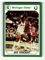 1990 Collegiate Collection Michigan State 200 #192 Jay Vincent