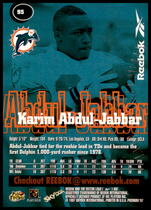 1997 SkyBox Premium Reebok Bronze #95 Karim Abdul-Jabbar