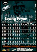 1997 SkyBox Premium Reebok Bronze #180 Irving Fryar