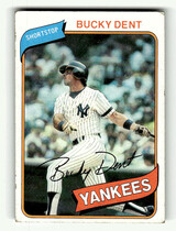 1980 Topps Base Set #60 Bucky Dent