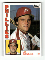 1984 Topps Base Set #275 Len Matuszek