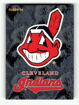 1996 Fleer Indians #19 Indians Team Logo