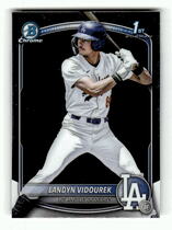 2025 Bowman Chrome Draft #BDC-158 Landyn Vidourek