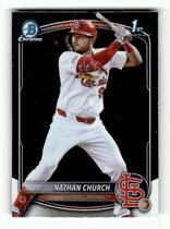 2025 Bowman Chrome Prospects #BCP-192 Nathan Church