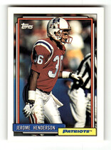 1992 Topps Base Set #198 Jerome Henderson