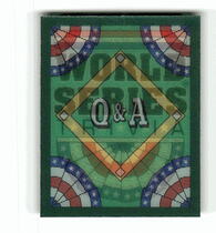 1991 Score World Series Trivia (Green Backs) #62 Q&