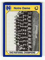 1990 Collegiate Collection Notre Dame 200 #127 1943 National Champ