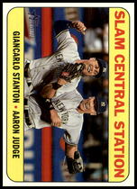 2018 Topps Heritage High Number Combo Cards #CC-2 Aaron Judge|Giancarlo Stanton