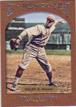 2011 Topps Gypsy Queen Framed Paper Red/Bronze #40 George Sisler