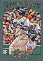 2011 Topps Gypsy Queen Framed Paper Green #93 Victor Martinez