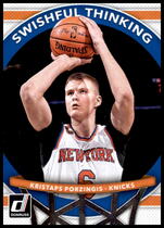 2017 Donruss Swishful Thinking #10 Kristaps Porzingis