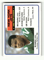 1983 Topps Base Set #338 New York Jets