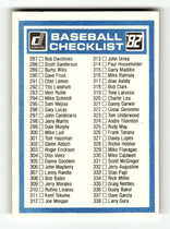 1982 Donruss Base Set #NNO Checklist 235-338