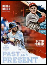2018 Panini Diamond Kings Past and Present #PP2 Bobby Doerr|Dustin Pedroia