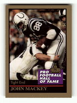 1995 ENOR Pro Football HOF 180 #163 John Mackey