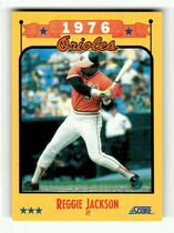 1988 Score Base Set #501 Reggie Jackson O's