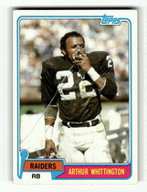 1981 Topps Base Set #161 Arthur Whittington