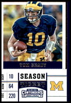 2017 Panini Contenders Draft Picks #95 Tom Brady