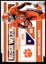 2017 Panini Contenders Draft Picks Rush Week #7 Wayne Gallman