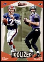 2017 Panini Classics Idolized #12 Jim Kelly|Joe Flacco