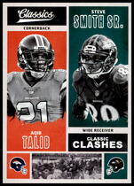 2017 Panini Classics Classic Clashes #10 Aqib Talib|Steve Smith Sr.