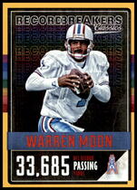 2017 Panini Classics Record Breakers Gold #23 Warren Moon