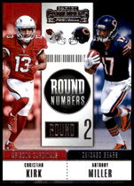 2018 Panini Contenders Round Numbers #7 Anthony Miller|Christian Kirk