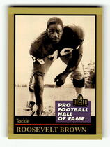 1991 ENOR Pro Football HOF #19 Roosevelt Brown