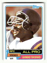 1981 Topps Base Set #140 Ahmad Rashad