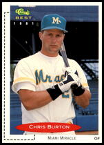 1991 Classic Classic/Best #163 Chris Burton