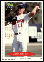 1991 Classic Classic/Best #78 John Cohen