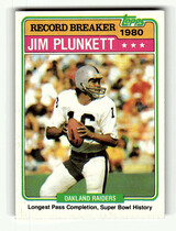 1981 Topps Base Set #335 Jim Plunkett