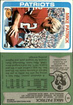 1978 Topps Base Set #56 Mike Patrick