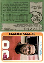 1978 Topps Base Set #272 J.V. Cain