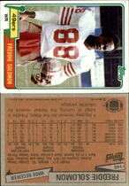 1981 Topps Base Set #148 Freddie Solomon