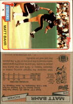 1981 Topps Base Set #416 Matt Bahr