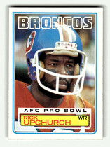 1983 Topps Base Set #268 Rick Upchurch