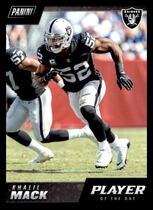 2018 Panini Player of the Day #31 Khalil Mack