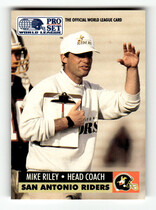 1991 Pro Set WLAF Inserts #WL30 Mike Riley