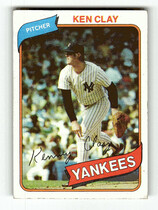 1980 Topps Base Set #159 Ken Clay
