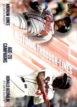 2019 Topps Historic Through Lines #HTL-42 Andruw Jones|Ronald Acuna Jr.