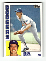 1984 Topps Base Set #555 Greg Brock