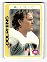 1978 Topps Base Set #22 A.J. Duhe