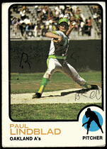 1973 Topps Base Set #406 Paul Lindblad