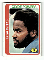 1978 Topps Base Set #452 Clyde Powers