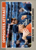 2019 Topps Heritage High Number Combo Cards #CC-6 Jose Altuve|Justin Verlander